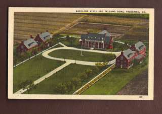 MD Maryland Frederick Marland State Odd Fellows Home Postcard  