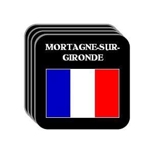 France   MORTAGNE SUR GIRONDE Set of 4 Mini Mousepad Coasters