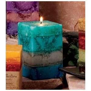 Pack of 6 Soothing Aromatherapy Scented Pillar Candles   4  