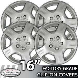  2003 2007 Nissan Sentra 16 Silver Clip On Hubcaps 