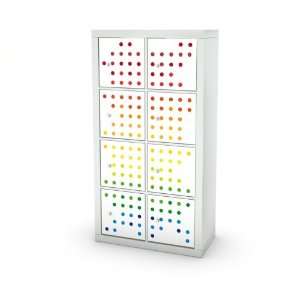  Polkadots Rainbow Decal for IKEA Expedit Bookcase 4x2 