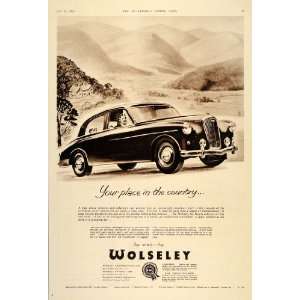  1956 Ad Wolseley Six Ninety 6/90 British Automobile BMC 