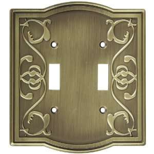 com Stanley Home Designs V8053 Victoria Double Switch Plate, Antique 