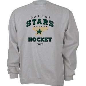 Dallas Stars Stacked Logo Crewneck Fleece Sweatshirt  