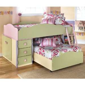   House Twin over Twin Loft Bed B140 68TB 08 16 17 19 18
