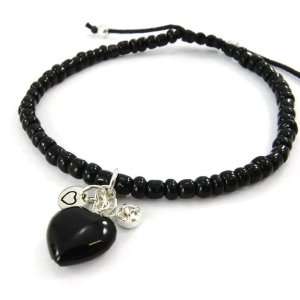  Silver bracelet Love black. Jewelry