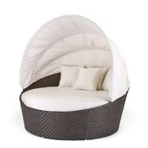  Caluco All Weather Wicker Round Moon Daybed Patio, Lawn 