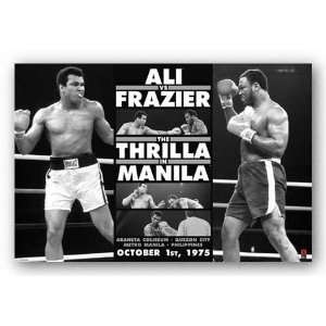 Muhammad Ali vs. Smokin Joe Frazier   B/W The Thrilla in Manila 
