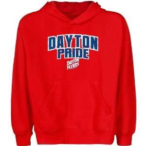  Dayton Flyers Youth State Pride Pullover Hoodie   Red 