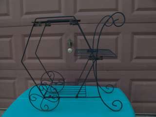 VINTAGE FLOWER CART PLANT STAND HOME/YARD BEAUTIFUL WOW  