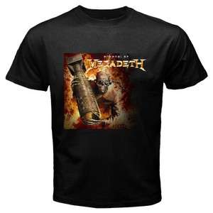 New MEGADETH Heavy Metal Rock Band Mens Black T Shirt Size S   3XL 