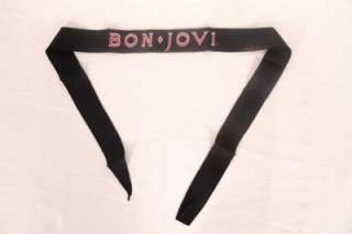 BON JOVI Original 80s Headband NEW   vtg Glam Rock Jon 1987  