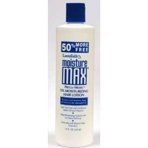   Max Mega moist Oil Moisturizing Hair Lotion, 12 Oz (Pack of 3) Beauty
