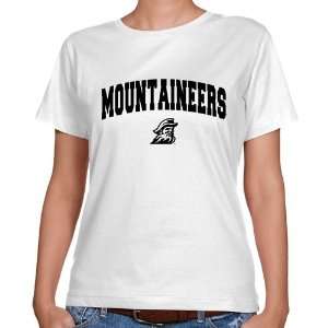 Appalachian State Mountaineers Ladies White Logo Arch Classic Fit T 