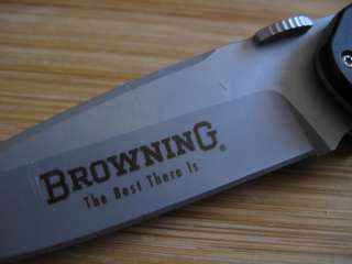 Browning Black Lightning #322 361 Knife   Walnut spring assisted 