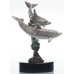  Double Dolphins Sculpture
