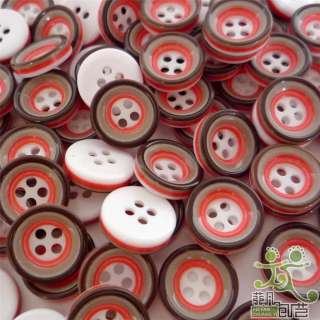 50 pcs round button lots 11mm 2 holes 6 Color U pick  