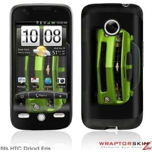 HTC Droid Eris Skin   2010 Chevy Camaro Green   Black Stripes on Black 