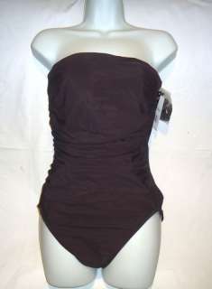 NWT Miraclesuit 66842 Avanti Slimming 1 Piece Swimsuit 8 chocolate 