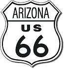 us route 66 arizona highway roadside metal tin sign  