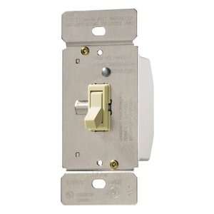   TI061 A 600w Toggle Dimmer with Non preset, Almond