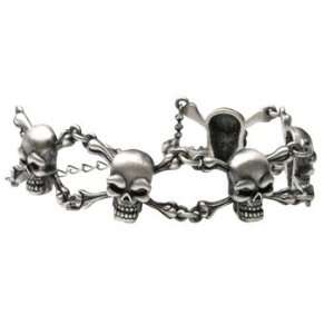  Skull Cross Bones Bracelet Collectible Jewelry Accessory 