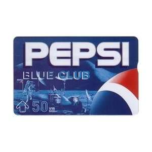 Collectible Phone Card 50 BAHT Pepsi Blue Club   Outer Space Scenes 