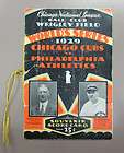 1929 World Series Program Chicago Cubs vs Philadelphia Athletics 