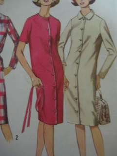 VTG Simplicity Women 60s SHIRTDRESS Sewing Pattern 5570  