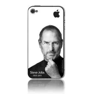RIP Steve Jobs Memorial decal for iPhone 4 rear side Steve apple logo 
