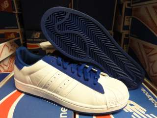 Adidas Superstar 2 White Blue Sneakers Mens Sz 10.5  