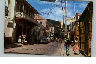 ST THOMAS VIRGIN ISLANDS Charlotte Amalie Old Postcard  