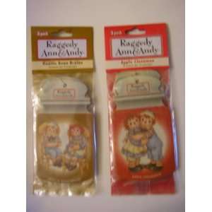  Raggedy Ann & Andy Scented Air Freshener ~ 3 Pack Set 
