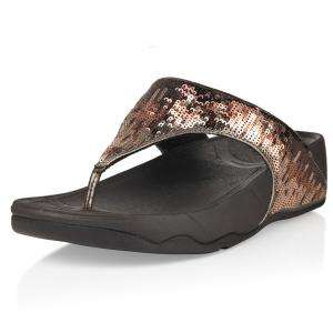 New FitFlop Womens Electra Strata in Tiger Eye Sequin  