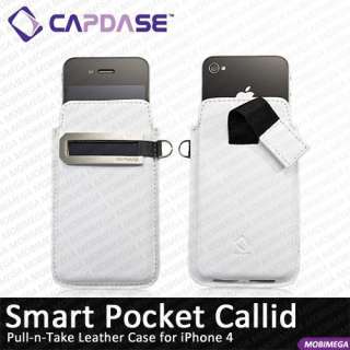 Capdase Smart Pocket Callid Caller ID Leather Pouch Slip in Case 