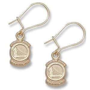 Golden State Warriors 14K Gold Dangle Earrings  Sports 