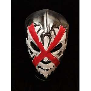 Lucha Libre Wrestling Halloween Mask Dr X silver