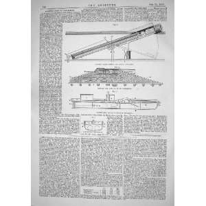  ENGINEERING 1866 WORKING GUNS MACHINERY SECTION STEAMER 