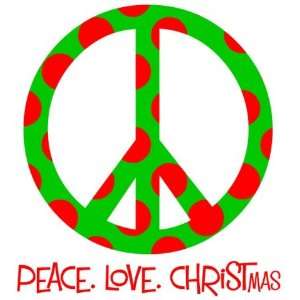 personalized peace love christmas tee shirt 