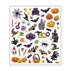   Colored Stickers Halloween Icons; 6 Items/Order Arts, Crafts & Sewing