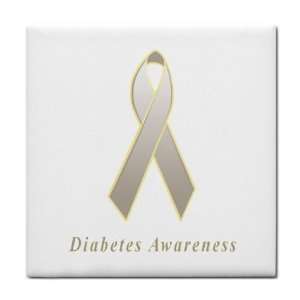  Diabetes Awareness Ribbon Tile Trivet 