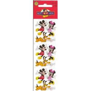 Disney Mickey and Minnie Mouse Pluto Sparkle Scrapbook Stickers (PDPM3 