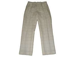Ralph Lauren Polo White Windowpane Linen Pants 32 33  