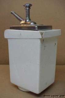 Vintage Lemon Syrup Dispenser Deco Chrome FISCHMAN PA  