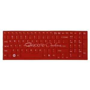  Red Keyboard skin/cover protector For Sony VAIO VPCEB 