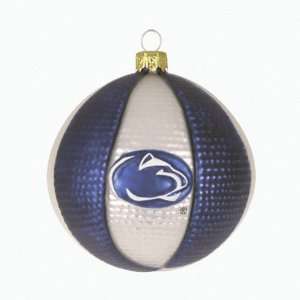   State Nittany Lions 3.5 Glass Basketball Ornament