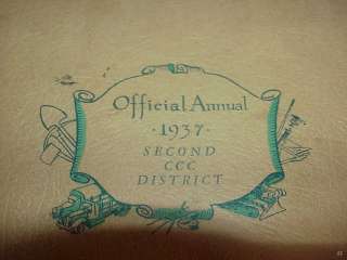 1937 CIVILIAN CONSERVATION CORPS OFFICIAL ANNUAL SECOND CCC DISTRICT 