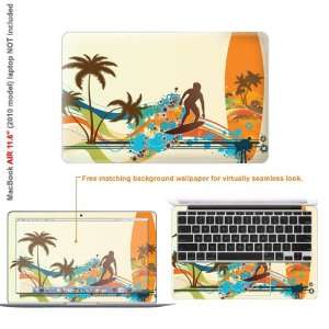  Protective Decal Skin Sticker for Macbook AIR 11 with 11.6 