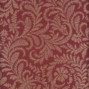  Willow Fern   Red/Gold Indoor Wallcovering