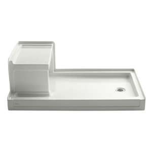   36 Inch Shower Receptor with Integral Seat and Right Hand Drain, Dune